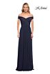 La Femme 29168 Ruched Bodice Off The Shoulder Dress
