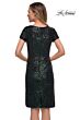 La Femme 29182 Short Sleeves Sequin Dress