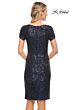 La Femme 29182 Short Sleeves Sequin Dress