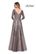 La Femme 29205 V-Back Embroidered Dress