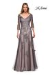 La Femme 29205 V-Back Embroidered Dress