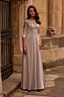 La Femme 29227 Illusion Neckline Three Quarter Sleeves Dress