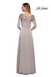 La Femme 29227 Illusion Neckline Three Quarter Sleeves Dress
