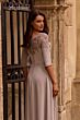La Femme 29227 Illusion Neckline Three Quarter Sleeves Dress