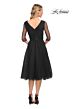 La Femme 29229 Sheer Sleeves Embellished Dress