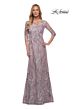 La Femme 29233 Bateau Neckline Embroidered Dress