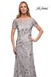 La Femme 29281 Short Sleeves Sequin Lace Dress