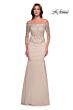 La Femme 29324 Mermaid Skirt Embroidered Top Dress
