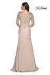 La Femme 29324 Mermaid Skirt Embroidered Top Dress