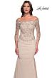 La Femme 29324 Mermaid Skirt Embroidered Top Dress
