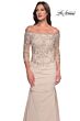 La Femme 29324 Mermaid Skirt Embroidered Top Dress