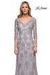 La Femme 29379 Illusion Sleeves Lace Dress