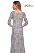 La Femme 29379 Illusion Sleeves Lace Dress
