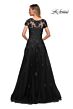 La Femme 29380 V-Neck Embellished Dress