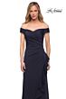 La Femme 29509 Ruffle Skirt Off The Shoulder Dress