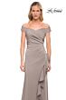 La Femme 29509 Ruffle Skirt Off The Shoulder Dress