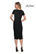 La Femme 29510 Court Neckline Ruched Dress