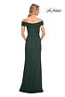 La Femme 29541 Off The Shoulder Ruched Dress