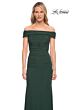 La Femme 29541 Off The Shoulder Ruched Dress
