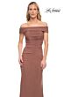 La Femme 29541 Off The Shoulder Ruched Dress