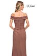 La Femme 29541 Off The Shoulder Ruched Dress