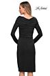 La Femme 29746 Portrait Neckline Long Sleeve Dress
