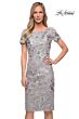 La Femme 29824 Short Sleeves Embroidered Dress