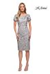 La Femme 29824 Short Sleeves Embroidered Dress