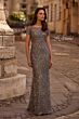 La Femme 29910 Scoop Neck Embellished Dress