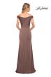 La Femme 29925 Off The Shoulder Ruched Dress