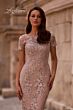 La Femme 29930 Scoop Neck Embroidered Dress