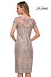 La Femme 29930 Scoop Neck Embroidered Dress