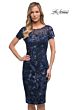 La Femme 29959 Boat Neck Embellished Dress