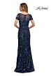 La Femme 29961 Short Sleeves Floral Dress