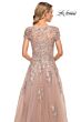 La Femme 29829 Cap Sleeves Embroidered Dress
