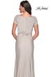 La Femme 29926 Knot Waist V-Neck Dress