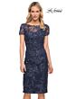 La Femme 29982 Illusion Yoke Embroidered Dress