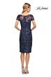 La Femme 29982 Illusion Yoke Embroidered Dress