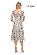 La Femme 29988 Three Quarter Sleeves Embroidered Dress