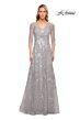 La Femme 29989 Illusion Sleeves Lace Dress