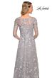 La Femme 29989 Illusion Sleeves Lace Dress