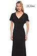 La Femme 29997 Flutter Sleeves V-Neck Dress