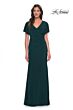 La Femme 29997 Flutter Sleeves V-Neck Dress