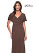 La Femme 29997 Flutter Sleeves V-Neck Dress