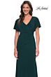La Femme 29997 Flutter Sleeves V-Neck Dress