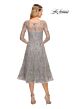 La Femme 30002 Sequin Lace Illusion Neckline Dress