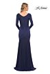 La Femme 30010 Drop Waist Long Sleeve Dress
