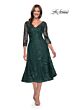 La Femme 30016 Illusion Sleeves Lace Dress