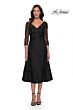 La Femme 30016 Illusion Sleeves Lace Dress