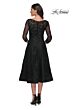 La Femme 30016 Illusion Sleeves Lace Dress